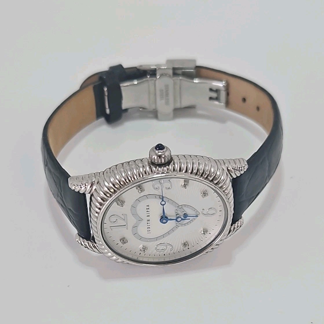 Judith Ripka Sterling Silver Quartz Wristwatch Mother of  display picture 1