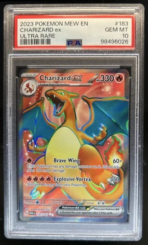 2023 Pokemon SV 151 Charizard ex Ultra Rare #183/165 PSA 10 GEM MINT
