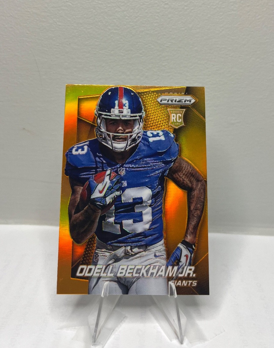 2014 Prizm ODELL BECKHAM JR. ROOKIE ORANGE REFRACTOR RC #282 Giants