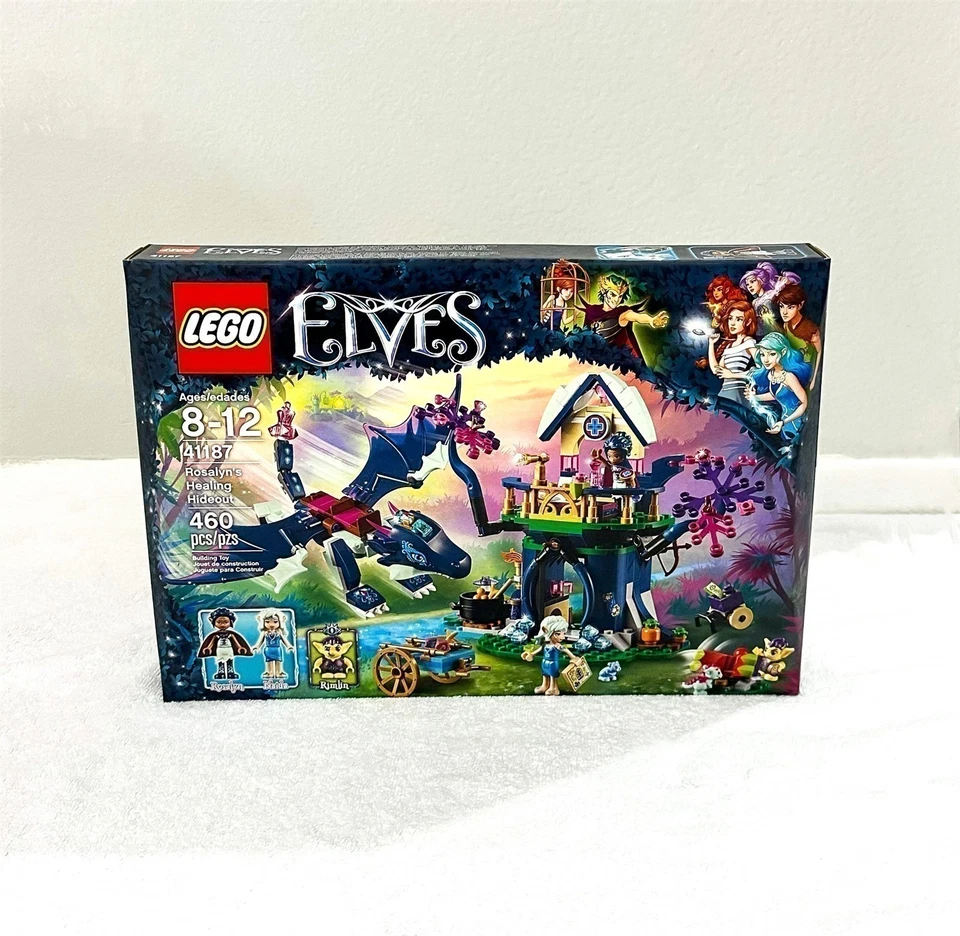 LEGO ELVES ROSALYN'S HEALING HIDEOUT 41187 SAPHIRE DRAGON MINT SEALED RETIRED - Image 3 of 4