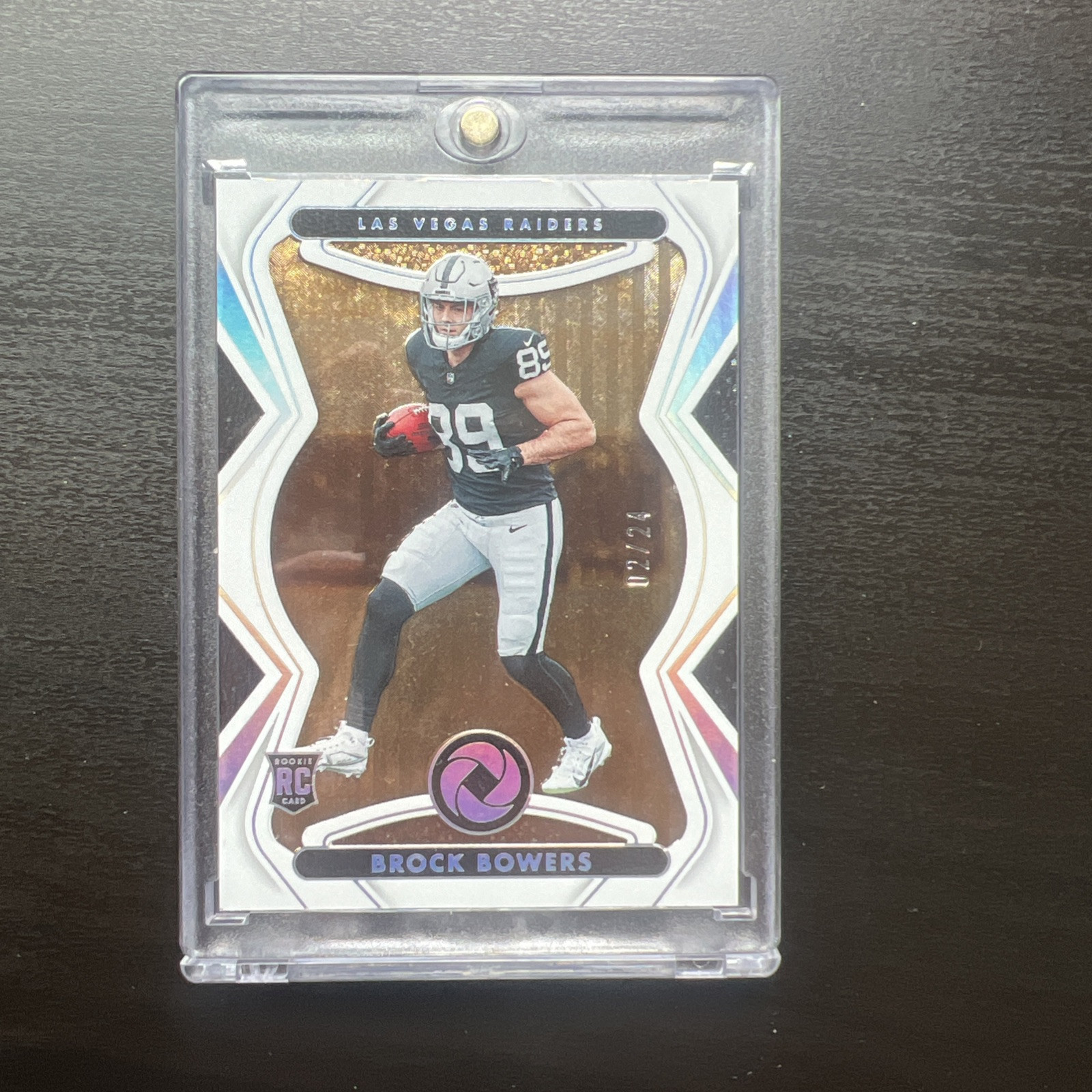 2024 Panini Gold Standard Brock Bowers Opulence Rookie Holo Silver 14/24 Raiders