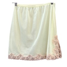 Vintage Emilio Pucci Pistachio Short Half Slip Lace Estate Couture Italy Rare