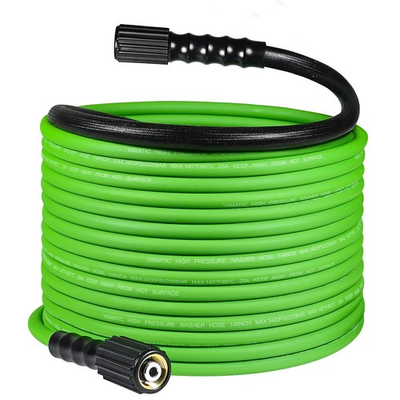 #ad Upgraded Pressure Washer Hose 50 FT 3400 PSI 1 4quot; Wear amp; Kink Resistant Powe... $58.17