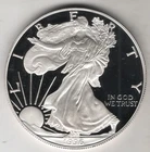 1996 P WALKING LIBERTY AMERICAN EAGLE .999 FINE SILVER DOLLAR PROOF COIN 1oz