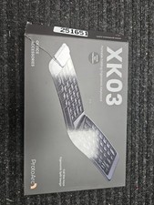 ProtoArc Ergonomic Foldable Keyboard, XK03 Split Folding Travel Bluetooth NEW