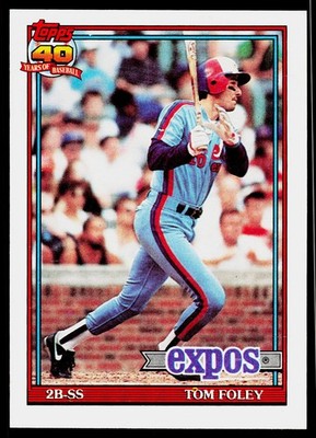 Tom Foley, 1991 Topps, #773, Montreal Expos,