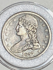 1837 CAPPED BUST SILVER HALF DOLLAR
