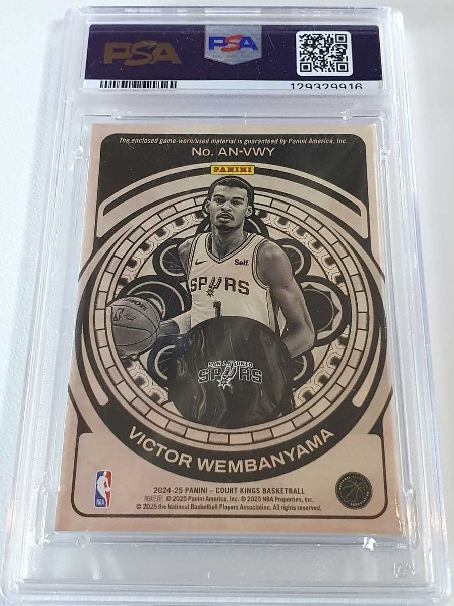 2024 Panini Court Kings Victor Wembanyama #PATCH Game Worn Jersey