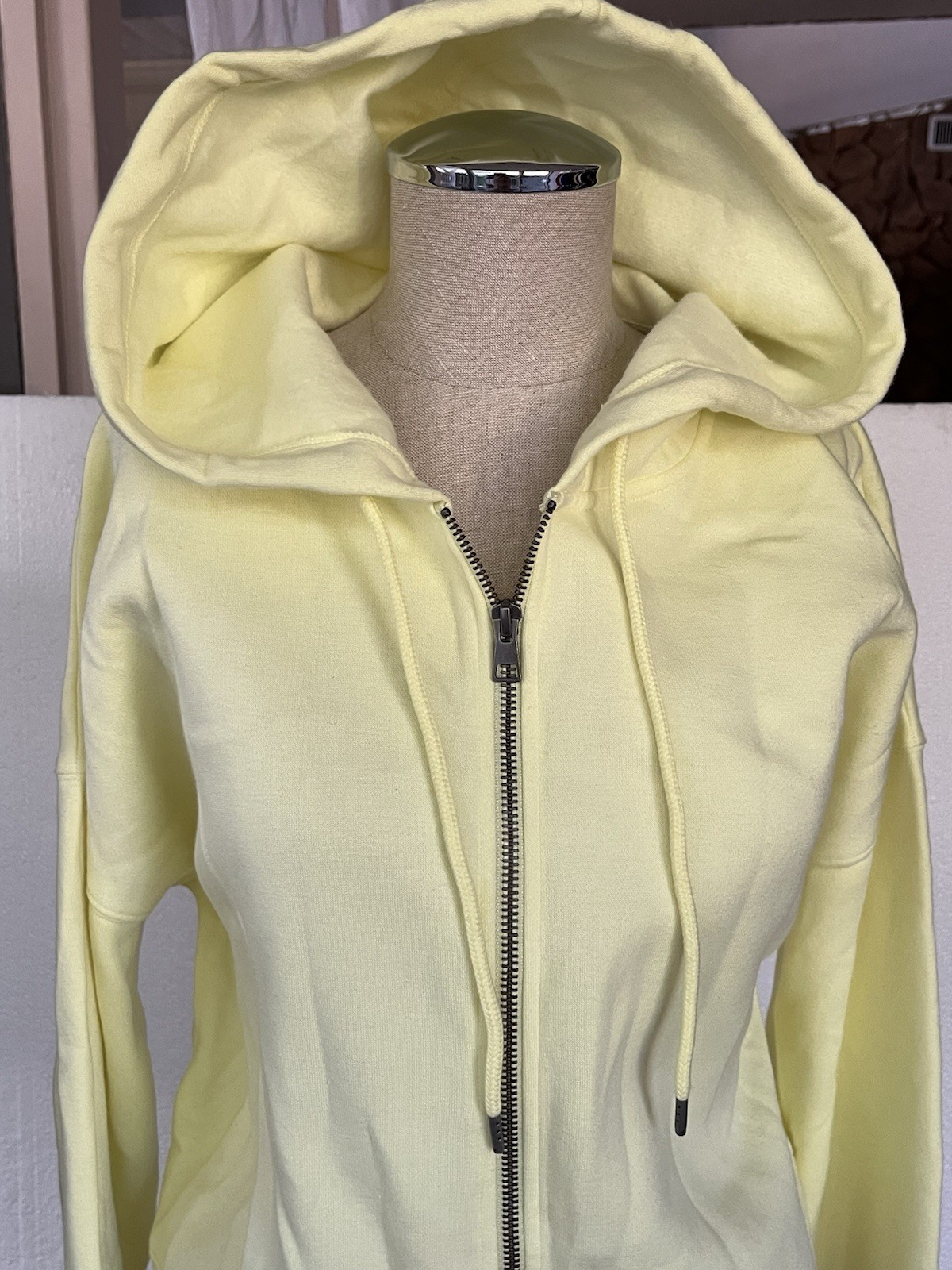 Universal Threads Yellow Zipper Front Jacket Hood… - image 2