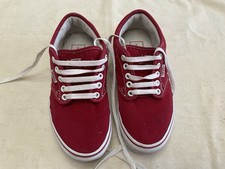 Vans Off The Wall Red Classic Skateboarding Sneakers VN-0K0F8G1 Size 6 Women s