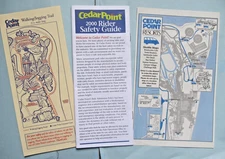 Vintage Cedar Point Amusement Park ~ Jogging Trail / Bus Shuttle / Rider Safety