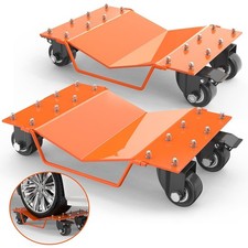 Produktbild - Rangierhilfe 2er Set 4000lbs 1814kg Rangierroller Auto LKW Boot Orange