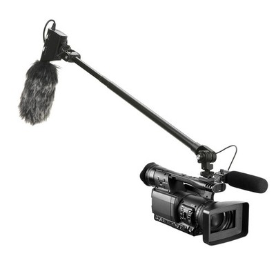 Ulanzi ZJ08 Mikrofon Auslegerarm 1m Aluminium Boom Pole für DSLR Kamera Mikrofon