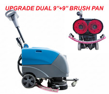 Emotor EM-255 Dual Brush Foldable Walk Behind Hand Push Floor Scrubber MachineBL