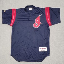 Cleveland Indians Batting maglia allenamento uomo blu medio Majestic MLB baseball