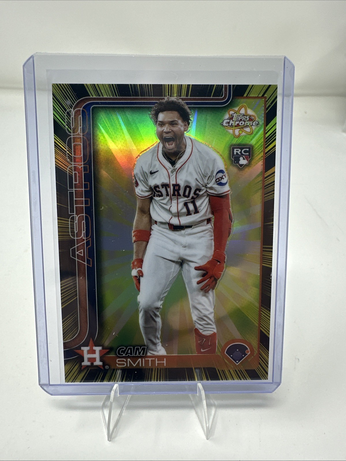 2025 Topps Chrome Update Radiating Rookies Cam Smith #RR-23 (RC) Astros