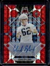 2023 Panini Mosaic Chad Ryland Auto RC Mosaic Red #/199 Patriots Rookie