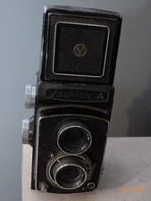 Yashica-A TLR Lens Medium Format Camera Yashikor 80 3.5-Untested