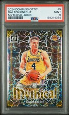 2024 Donruss Optic Mythical Dalton Knecht #5 Gold 09/10 PSA 9