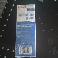 Rugby Nicotine Polacrilex Gum 4mg Mint 110 Pieces Anti Smoking Aid