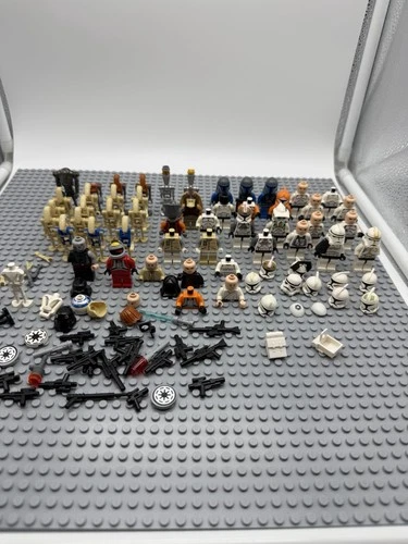 Huge LEGO Minifigure Lot Mixed Figures Star Wars Bulk Accessories Weapons Rare