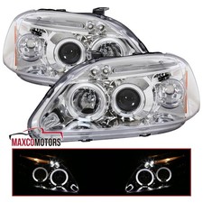 Projector Headlights Fits 1996-1998 Honda Civic Led Halo Lamps Leftright 96-98 Projector Headlights Fits 1996-1998 Honda Civic Led Halo Lamps Leftright 96-98