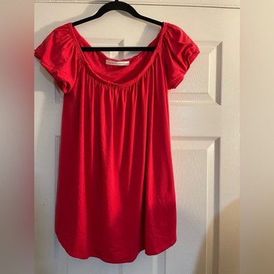 Susan Monaco Red Y2K Short Sleeve Top medium