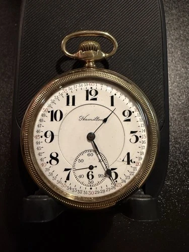 STUNNING Hamilton 16s 21j grade 992 gold filled antique pocket watch