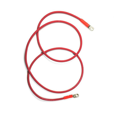 72'' Red Flexible Copper Welding Cables for RV, Car, Motorcycle