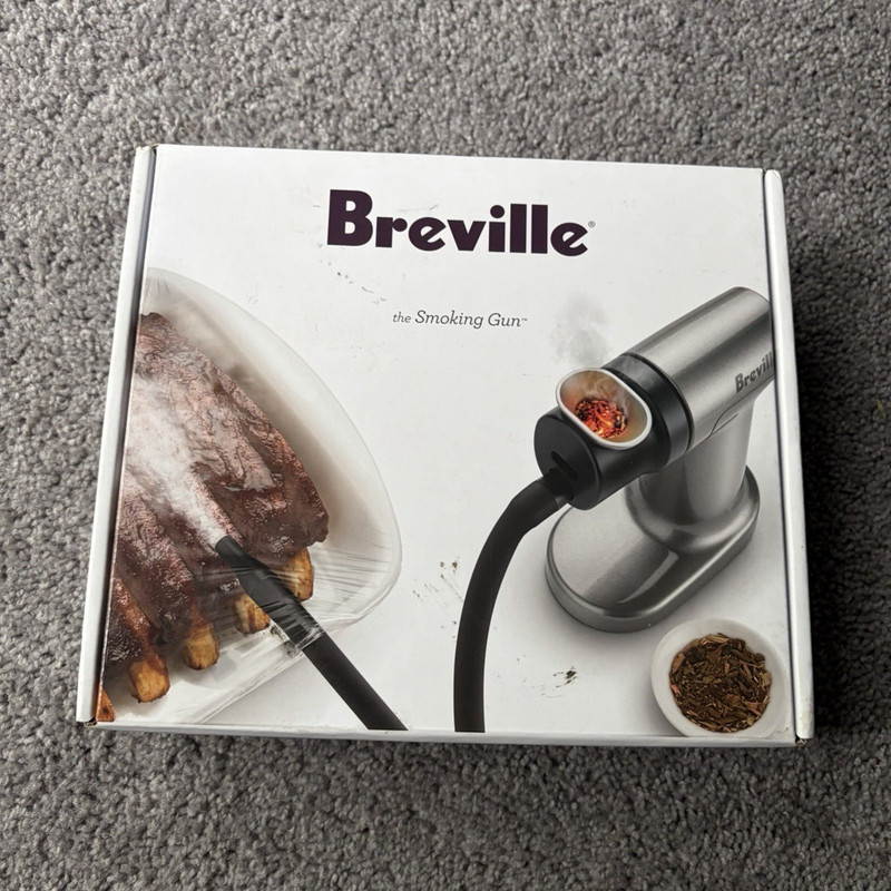 UNOPENED Breville Smoking Gun Handheld Food Smoker, Silver/Black