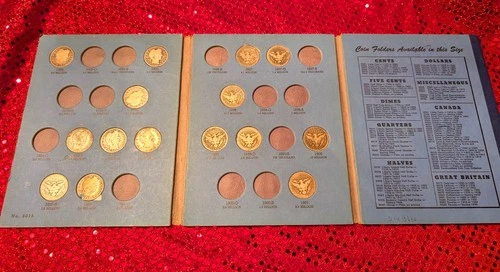 Silver Barber Quarters! Total of 31! Range from 1892 to 1912 with books as shown