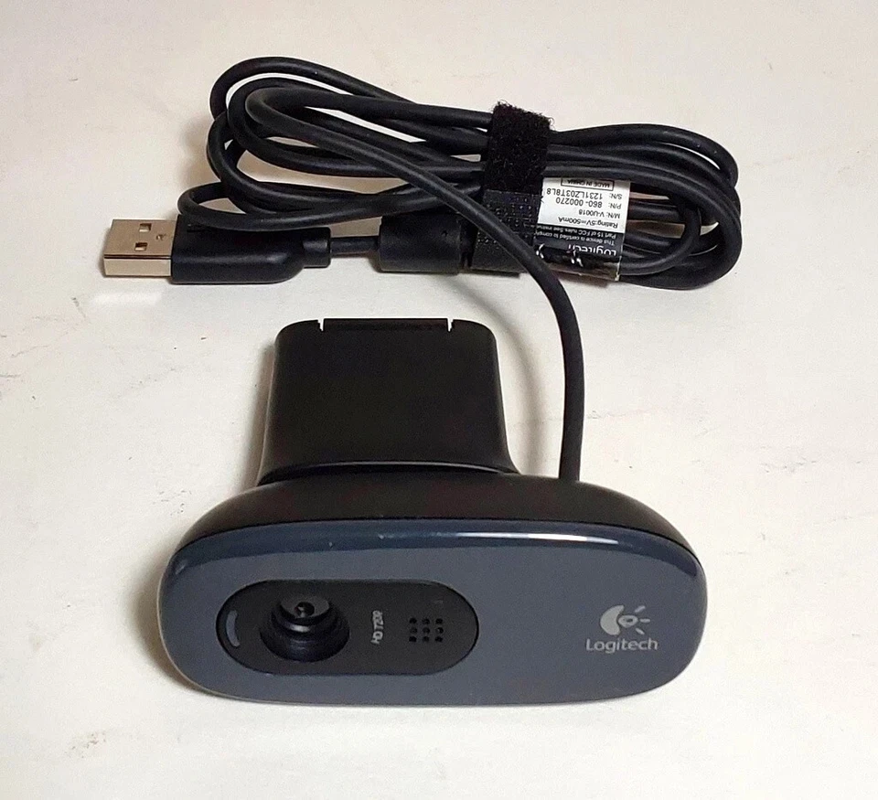 Logitech C270 USB kabelgebundene Breitbild HD 720p Webcam mit Mikrofon V-U0018 860-000592