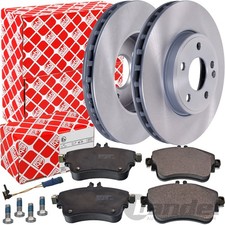 FEBI BREMSSCHEIBEN 295mm + BELÄGE VORNE für MERCEDES A+B-KLASSE W176 W246 C117