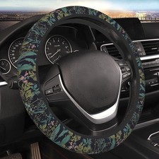 Steering Wheel Cover 15 Inch - Vintage Daisy Dandelion Flower Universal Fit...