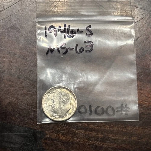 1946 S ROOSEVELT DIME UNC