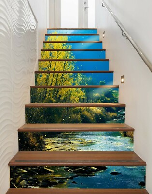 Décal Mural 3D Starry Highway Pour Contremarches D'escalier - Décoration Effet Photo - Neuf