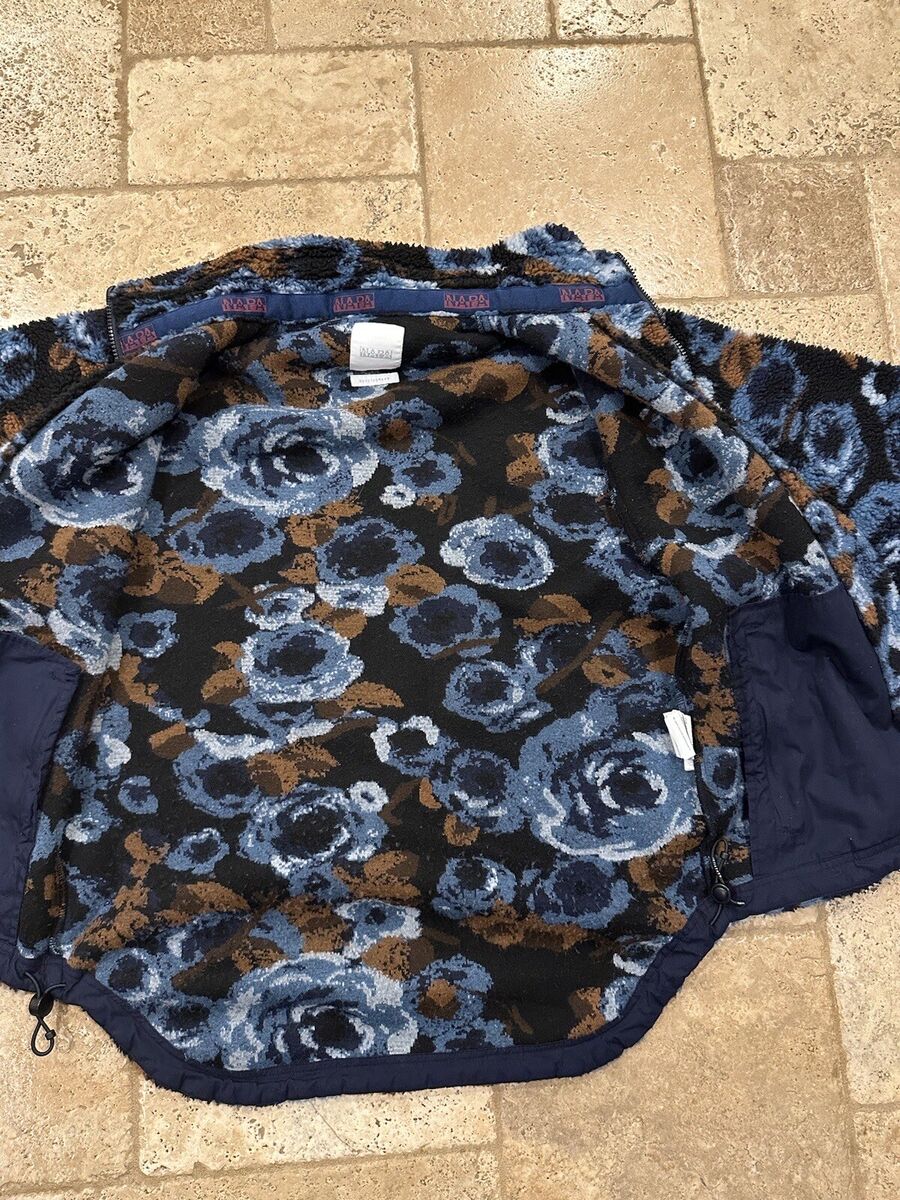 Martine Rose x Napapijri AW18 Blue Jacquard Floral Fleece | eBay Martine Rose x Napapijri AW18 Blue Jacquard Floral Fleece | eBay
