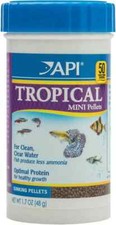 API TROPICAL MINI PELLETS Mini Sinking Pellets 1.7 Ounce Pack of 1 , Browns