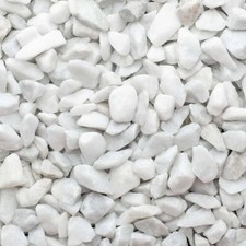 Sassi ciottoli colorati Bianco Carrara granulato 8-12 mm decorazione giardino