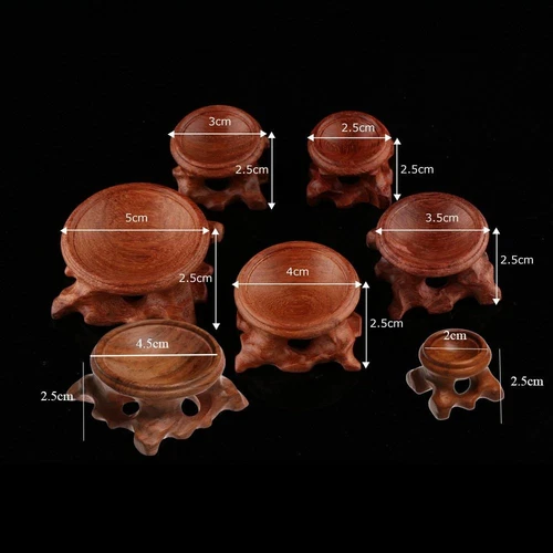 Base de soporte de exhibición de madera para soporte de bola de cristal esfera globo rama decoración del hogar - Imagen 4 de 44