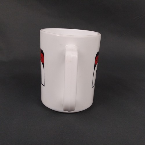 Vintage Canada AM Coffee Mug Cup White Glass - Picture 2 of 5