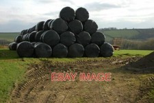 PHOTO  SILAGE BALES SILAGE BALES OPPOSITE DENERIDGE FARM. 2009