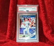 CHIPPER JONES 2018 PANINI DONRUSS OPTIC #160 BRAVES PSA 10 🔥 Pop 14