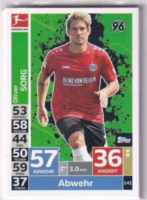 Match Attax Bundesliga 2018-19 No. 141 Oliver Sorg
