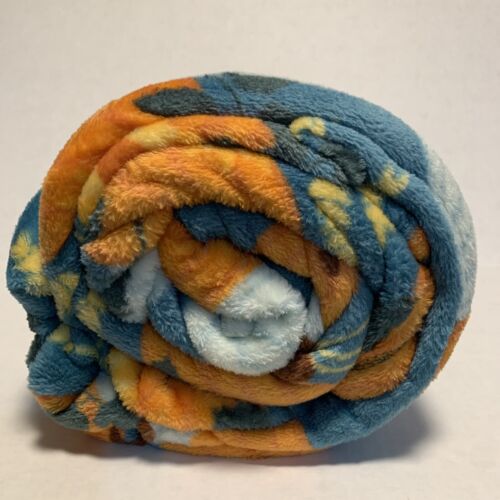 THE BIG ONE-Plush Throw-Oversized 5' X 6' - Fall - Pumpkins, Sunflowers, & Wheat - Picture 6 of 8