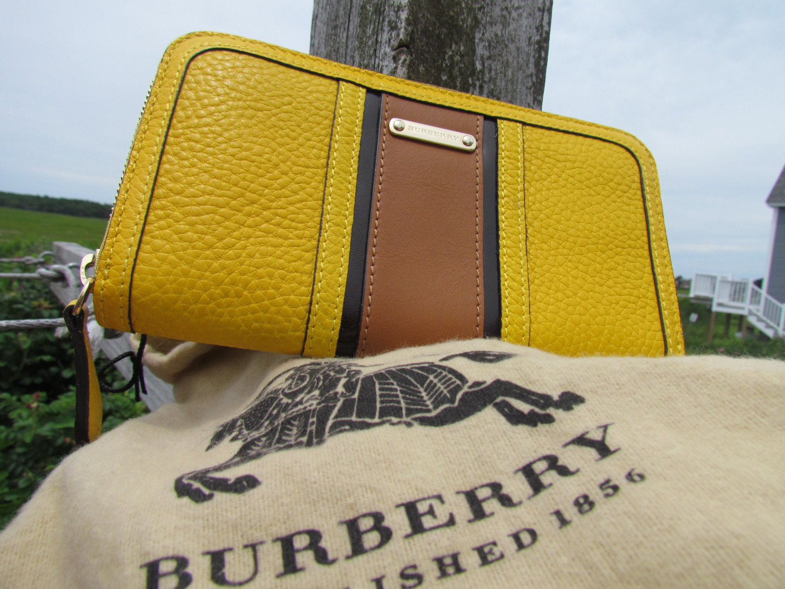 burberry wallet yellow