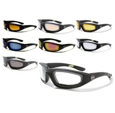 CHOPPERS Sunglasses Wind Resistant Padded Lenses Plastic Frame Motorcycle Biker.