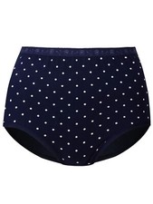 EX STORES BLUE SPOTTED COTTON RICH FULL BRIEFS SIZE UK 8 BNWOT