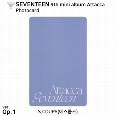 SEVENTEEN 9th Mini Album Attacca Official Photocard Photo Card