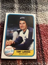 1981 Fleer Tony LaRussa Chicago White Sox #344 Manager HOF